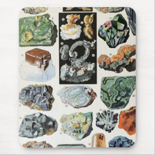 Tapis De Souris Minéraux Anciens Roches Géologie