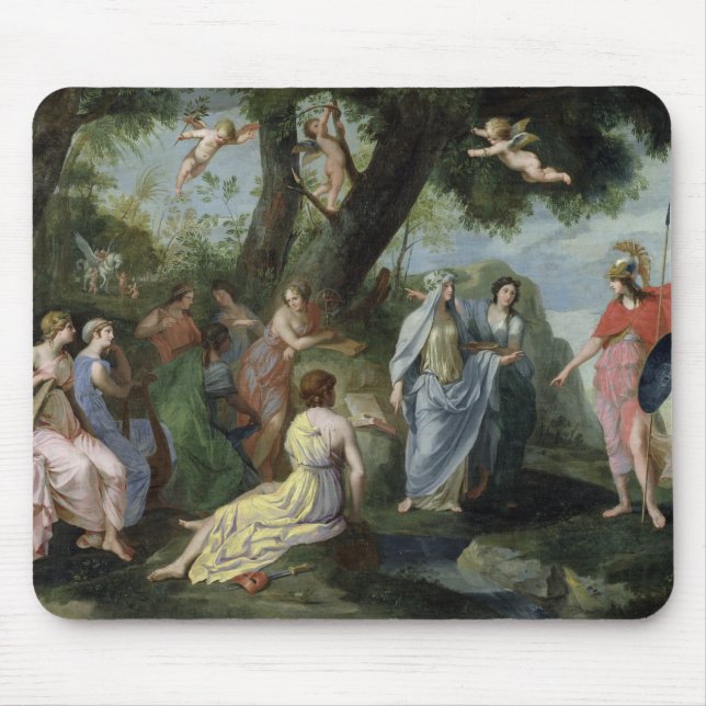Tapis De Souris Minerva avec les Muses (Devant)