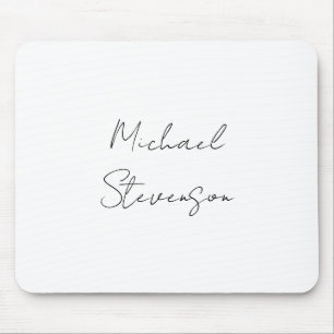 Tapis De Souris Mini minimaliste noir noir tendance