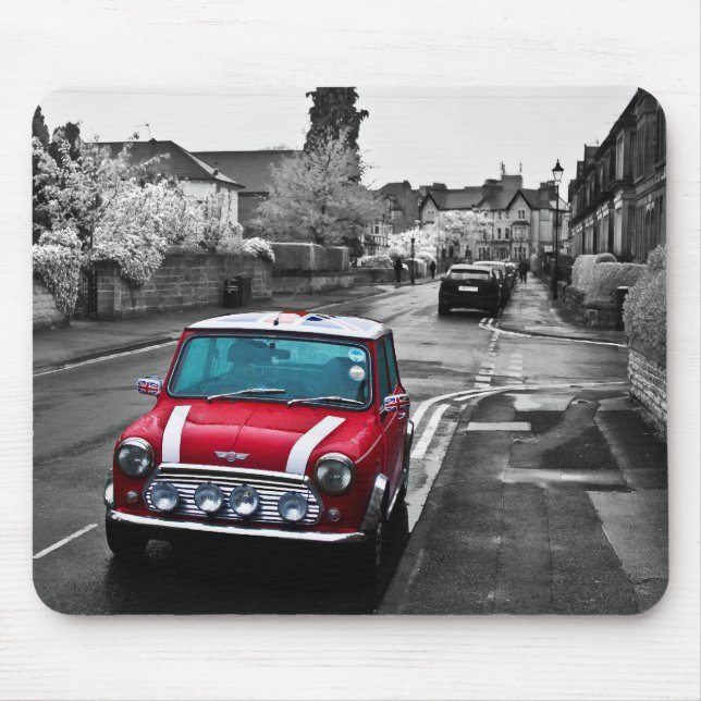 Tapis De Souris Mini rouge renversant (Devant)