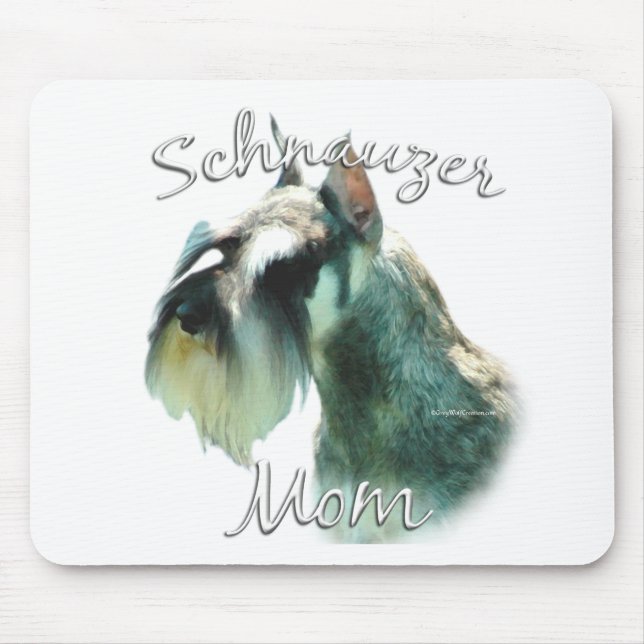 Tapis De Souris Miniature Schnauzer Maman 2 (Devant)