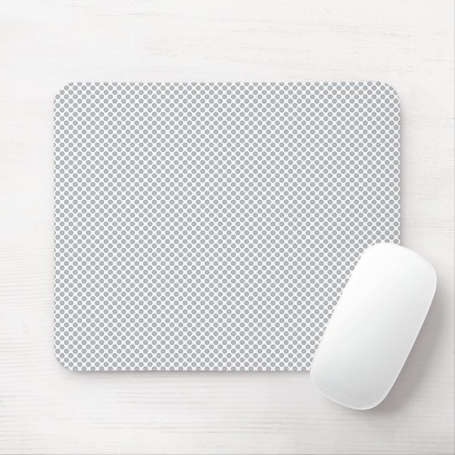 Tapis De Souris Minimal Grey Polka Dot Pattern  (Avec souris)