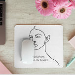 Tapis De Souris Minimal Noir Elle Est Devenue Un Héros Inspiration<br><div class="desc">Minimal Noir Elle Est Devenue Un Héros Inspiration Fille</div>