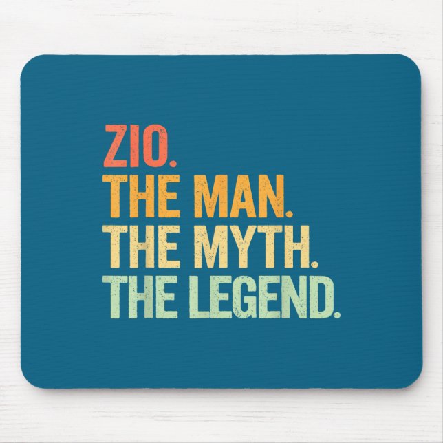 Tapis De Souris Minimal Zio Man Myth Legend Retro (Devant)