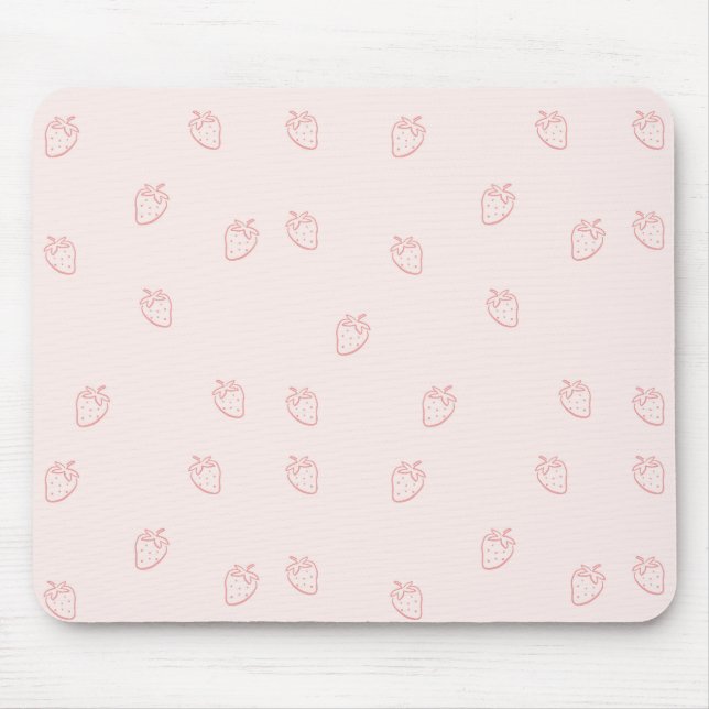 Tapis De Souris Minimalisme de la Fraise (Devant)