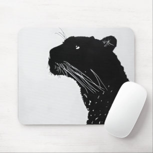 Tapis De Souris Minimalisme de la panthère noire