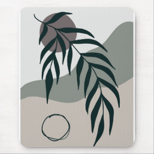 Tapis De Souris Minimaliste avec silhouettes de branches