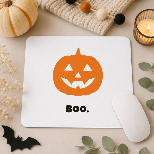Tapis De Souris Minimaliste BOO. Citrouille – Halloween minimalist