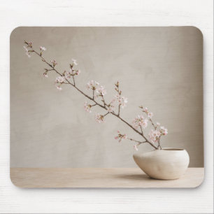 Tapis De Souris Minimaliste Ikebana Japonais