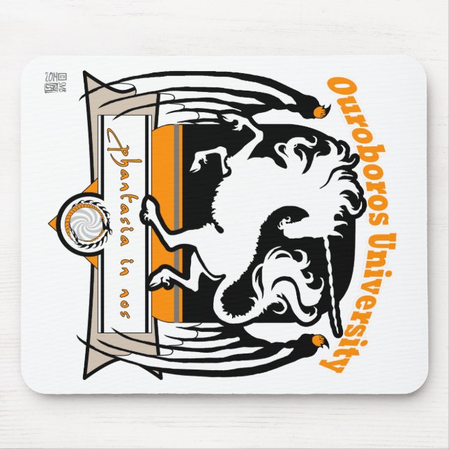 Tapis De Souris MinkMode Mousepad : Université d'Ouroboros (Devant)