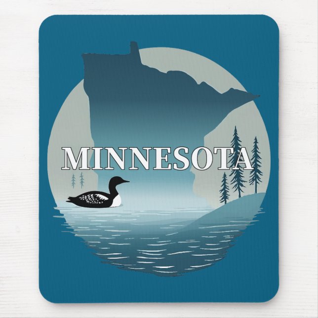 Tapis De Souris Minnesota États-Unis d'Amérique (Devant)