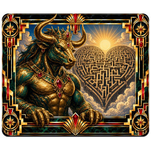 Tapis De Souris Minotaur, Art Déco Mythique