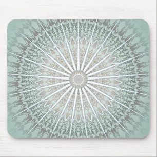 Tapis De Souris Mint Taupe Mandala