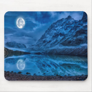 Tapis De Souris Minuit lunaire mystique