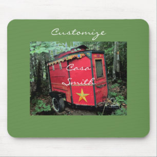 Tapis De Souris Minuscule caravane rouge tzigane Customisé Thunde