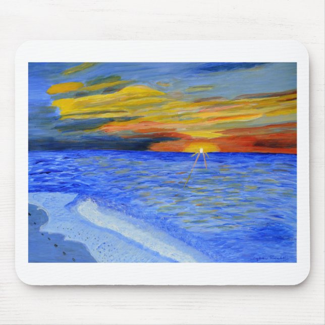 Tapis De Souris Miracle du coucher du soleil (Devant)