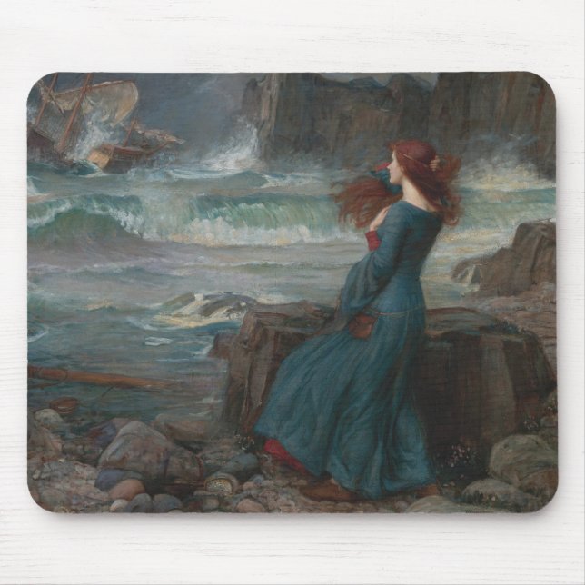 Tapis De Souris Miranda (par John William Waterhouse) (Devant)