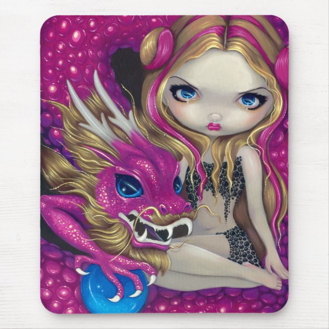Tapis De Souris "Miroitant le dragon rose" Mousepad (Devant)