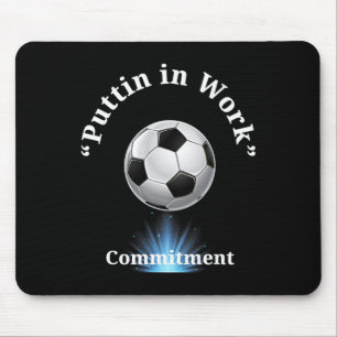 Tapis De Souris Mise au travail de football