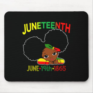 Tapis De Souris Miss JunetDix Célébration 19 1865 Juin Black Gir