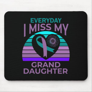 Tapis De Souris Miss Ma Petite-Fille Coeur Suicide Sensibilisation