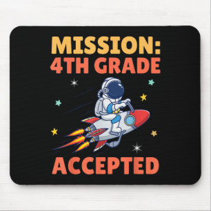 Tapis De Souris Mission Acceptée 4e astronaute de quatrième année