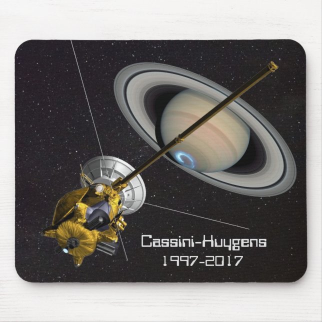 Tapis De Souris Mission Cassini Huygens à Saturne (Devant)
