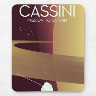 Tapis De Souris Mission Cassini vers Saturne