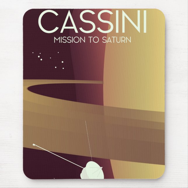 Tapis De Souris Mission de Cassini à Saturne (Devant)