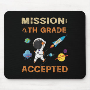 Tapis De Souris Mission Troisième astronaute de 4e année accepté R