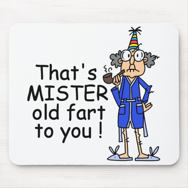 Tapis De Souris Mister Old Fart Humour d'anniversaire (Devant)