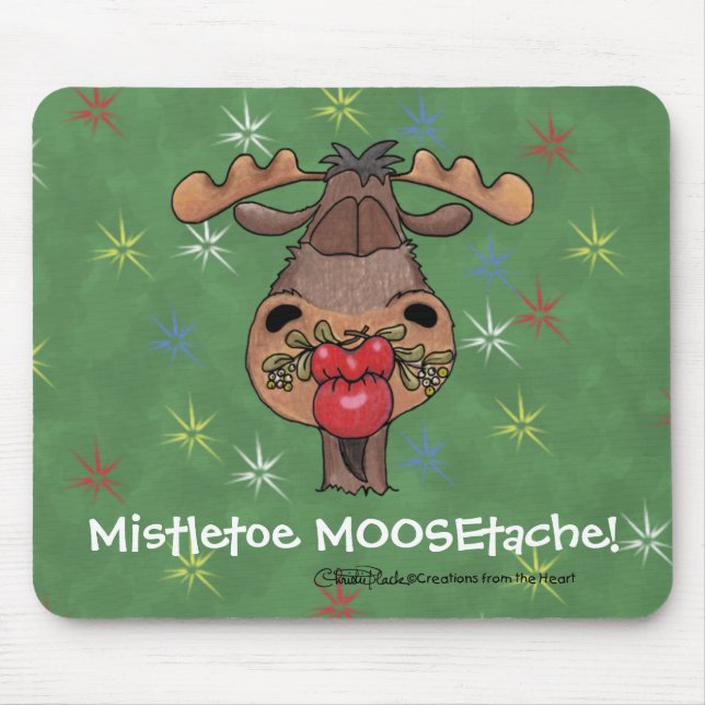 Tapis De Souris Mistletoe MOOSEtache (Devant)