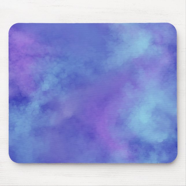 Tapis De Souris Misty Clouds Blue (Devant)