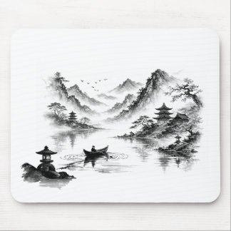 Tapis De Souris Misty Lake Mousepad 2