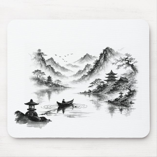 Tapis De Souris Misty Lake Mousepad 2 (Devant)
