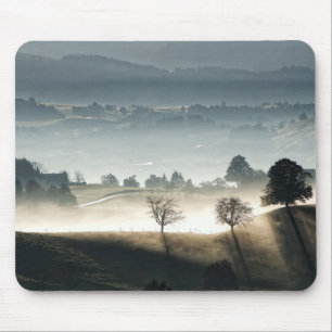 Tapis De Souris Misty Suisse Paysage rural