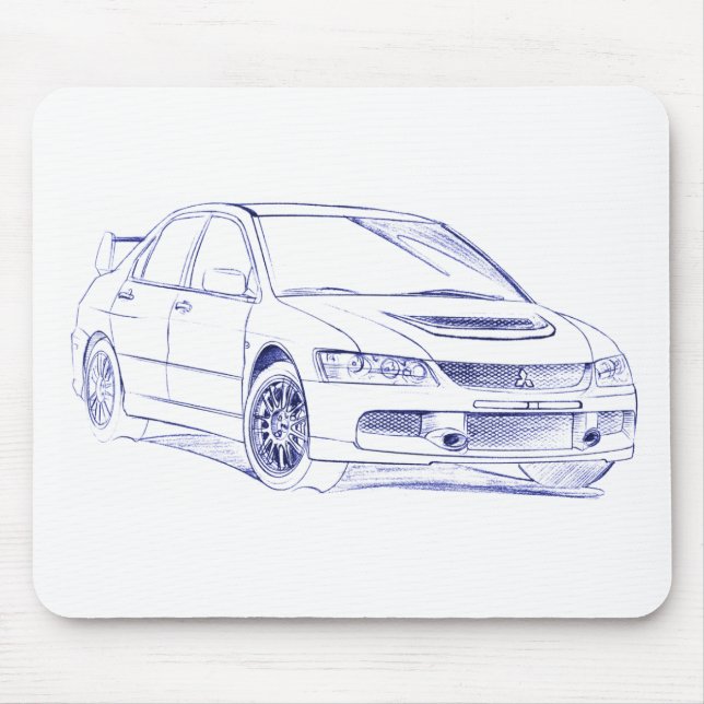 Tapis De Souris MIT Lancer Evo IX (Devant)