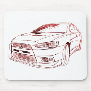 Tapis De Souris MIT Lancer Evo X 2008