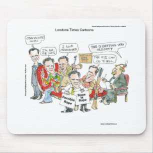 Tapis De Souris Mitt Romney en thérapie T-Shirts drôles Cartes Cad