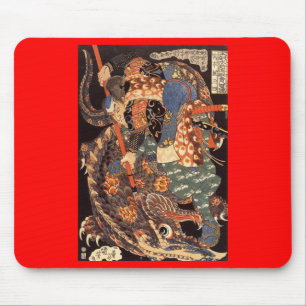 Tapis De Souris Miyamoto Musashi peignant C. 1800's