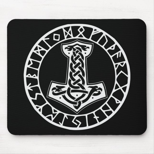 Tapis De Souris Mjölnir Thor’s Hammer 0022 #USAPatriotGraphics © (Devant)