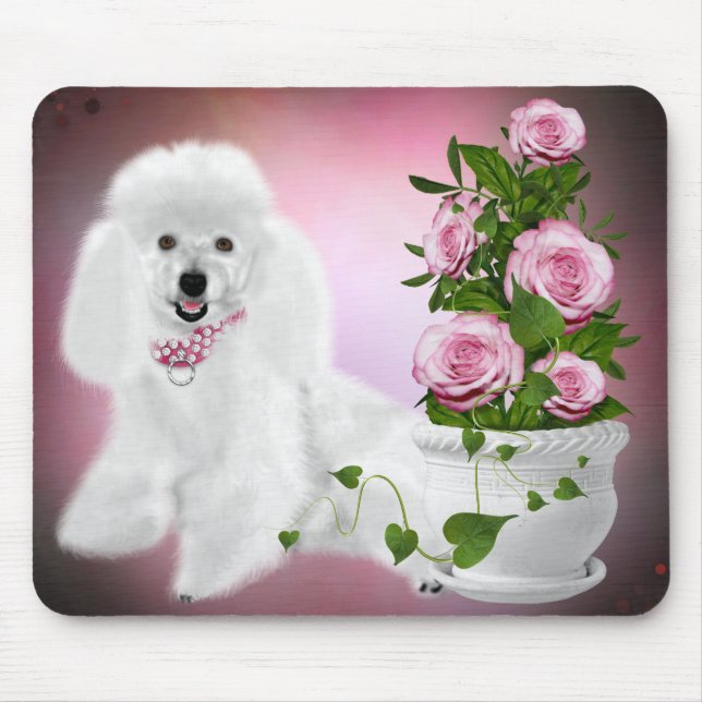 Tapis De Souris Mlle Elegant Poodle Mousepad (Devant)