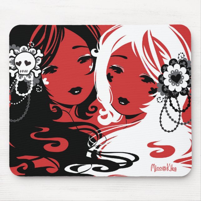 Tapis De Souris Mlle Sugar et Mlle Cyanide (Devant)