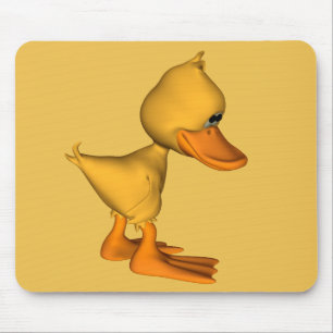 Tapis De Souris Mlle vous triste petit dessin animé jaune Canard