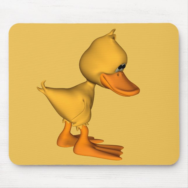 Tapis De Souris Mlle vous triste petit dessin animé jaune Canard (Devant)
