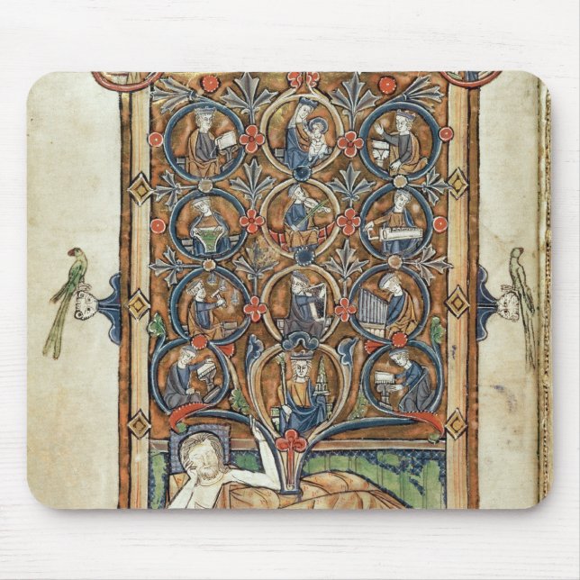 Tapis De Souris Mme 21926 l'arbre de Jesse d'un psalter (Devant)