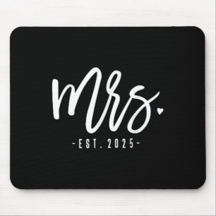 Tapis De Souris Mme. Épouse 2025 Mariés Tout Juste Mariés Couple M