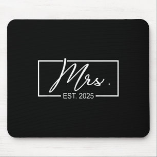 Tapis De Souris Mme Est. 2025 Femme Mariage Mariée, M. & ;