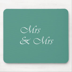 Tapis De Souris Mme et Mme Typographie