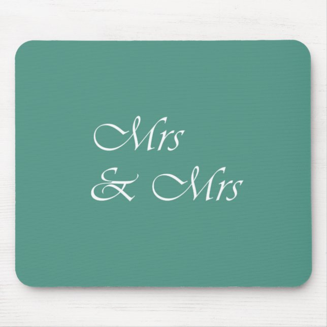 Tapis De Souris Mme et Mme Typographie (Devant)